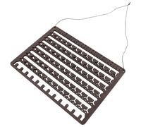 ibasenice Earring and for Bedrooms and Dressing Rooms Suitable for Wooden Wall Mounted Display Stand with Dedicated Slots, Coffee Colour Jewelry Organizer Earrings Necklaces