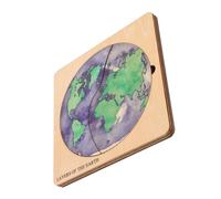 ibasenice Educational 3D Globe Puzzle Toy for Boys and Girls Wooden Puzzle for Ages 6 Early Childhood Development Activity