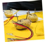 ibasenice Educational DIY Fruit Battery Experiment Kit for Science Projects with Safe Creative Analytical Learning and Interactive Electric Circuit Activities