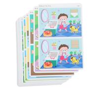ibasenice Educational Find The Difference Cards for Preschool Cognition for Years Old Visual Attention Game for Early Learning and Training
