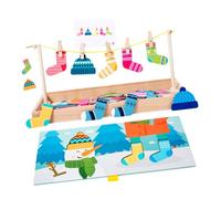 ibasenice Educational Sensory for 3 Year Old Boys - Funny Cognition Plaything with Interactive Sock Matching Game - Compact Early Development ’S Learning Activity