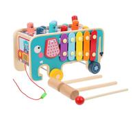 ibasenice Educational Whack Game with Colorful Piano Keys and Hammer for Early Learning Musical Plaything Enhancing Hand-eye Coordination and Color Recognition Sturdy Preschool Hammering and