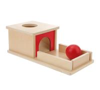 ibasenice Educational Wooden Box for Interaction Montessori-inspired Ball Drop Game for Social Skills and Motor Development Eco-friendly Wood Material for Early Learning