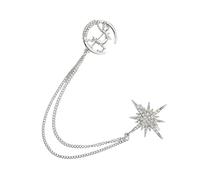 ibasenice Eight-pointed Brooch Cute Deer Design Delicate Alloy Construction as Clothing Corsage Brooch for Women Star Jewelry Collection