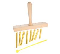 ibasenice Eight Tone Music Wind Chimes Bars Percussion Toy for Boys and Girls Handheld Single Row Bar Chimes Mallet Musical Instrument for Home and Classroom Use