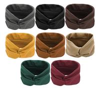 ibasenice Elastic Hair Bands Made of Rubber and Cotton Sweat Headbands 8pcs Multi-function Keeps Hair from Face for Exercises and Yoga for Male Friends and Boyfriend