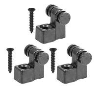 ibasenice Electric Guitar Black Metal String Tree Roller Retainers Set of 3 for Headstock String Protection and Fray Prevention