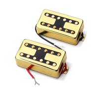 ibasenice Electric Guitar Pickup Gold Double Coil for Models High Output Tone for Heavy and Rock Music for Fast- Melodic Styles