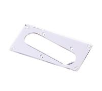 ibasenice Electric Guitar Pickup Ring Mounting Ring Pickup Cover Silver Mirror Finish Metal Small Tall Inclined Hole Humbucker Adapter Protective Cover Accessories