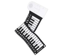 ibasenice Electronic Piano Keyboard Lightweight Design 49-key Roll-up Foldable with, Portable Silicone and Abs Material and Good Tone for Children and Adults, for Home and Travel Use