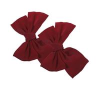 ibasenice Elegant Bow Shoe Clips for Women Wedding Bridal Accessories Reusable Fabric Shoe Decorations Lightweight Clip Charms for Heels Flats Compact for Brides