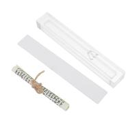 ibasenice Elegant Judaica Mezuzah Case for Front Door with Acrylic Material and Quick Installation, Decorative Mezuzah Scroll Holder for Housewarmings and Holidays