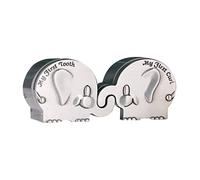 ibasenice Elegant Metal Elephant Baby Tooth Box First Tooth and Hair Curl Keepsake