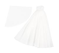 ibasenice Elegant White Wedding Dress for Small Dolls Reusable Lovely Doll Clothes Costume for Parenting Practice and for Birthday Holiday