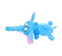 ibasenice Elephant Shape Plush Dog Chew Interactive Puppy Squeaky for Teething Reduces Boredom Stimulates Hunting Instincts Cute Design