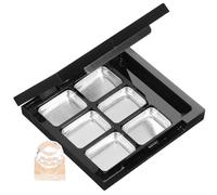 ibasenice Empty Makeup Pallet Refillable Lipstick Tray Multi-Grid Sub Box Leakage Proof Lightweight Plastic Aluminium Case Fashionable Design for DIY Eye Makeup Girlfriend Wife