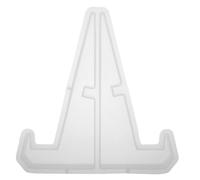 ibasenice Epoxy Resin Mold for Plate Display Stand Silicone Casting Mold for Small Tablet Holder Craft Supplies for Home Decor and Office Use