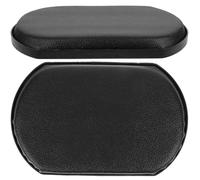 ibasenice Ergonomic Wheelchair Leg Rests Calf Pad Support for Long Hours of Sitting - 2Pcs Black Leather Elevated Leg Support with Ergonomic Shape for Wheelchair Users