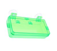 ibasenice Escape Water Basin Feeding Bowl Suction to Reptile Tank Accessories for Gecko Frog Turtle Aquarium Suction Bowl