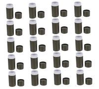 ibasenice Essential Oil Bottle Containers Kraft Paper Tubes 20Pcs Black Golden for Aromatherapy Storage and Travel Organiser
