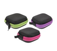 ibasenice Essential Oil Travel Case Oxford Cloth Roller Bottle Storage Bags 3pcs Shockproof and Drop-Proof Random Color for Refined Oil Bottles and Nail Polish Suitable for Travel