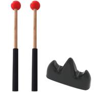 ibasenice Ethereal Drumstick for Boys and Girls Classic Drumstick Design Percussion Mallets for Beginners Practicing Tongue Drum Mallet Bracket