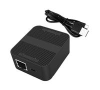 ibasenice Ethernet Cable Splitter 1 in 2 out Rj45 Adapter, 100mbps Network Expansion, Plastic, Easy Installation for Laptop and Home Networking