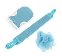 ibasenice Exfoliating Body Shower Scrubber with Double Side Design, Artificial Silk and Sponge Bathing Towel for Rich Bubble Creation, for Camping Trips and Hotel Stays
