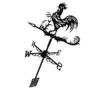 ibasenice Farmhouse Rooster Weather Vane Durable Direction Indicator Easy Roof Mount Design for Outdoor Rustic Decor for Gardeners and Farmers