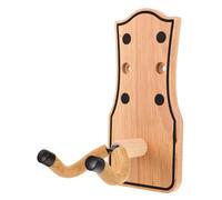 ibasenice Farmhouse Wooden Guitar Wall Mount Hanger for Electric Acoustic Bass Ukulele Natural Wood Grain Stylish Wall Storage Hook Space-Saving Instrument Organizer with Easy Installation