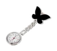 ibasenice Fashionable Nurse Fob Watch with Clear Face and Butterfly Pendant Brooch Pocket Watch for Women Nurses Medical Staff Practical Healthcare Timepiece