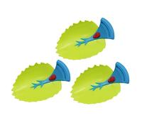 ibasenice Faucet Extenders Portable Tap Extension Plastic 3pcs Leaf Shaped Bathroom Safety Accessory to Reduce Splashes and Save Water, No Tools Required for Baby and Children