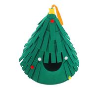 ibasenice Felt Christmas Tree Hideout for Guinea Pigs and Hamsters Soft Warm Small Animal Bed Cozy Washable Pet Hut for Hedgehogs and Parrots Spacious Comfortable Retreat