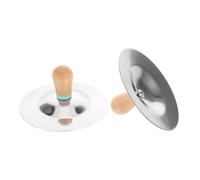 ibasenice Finger Cymbals with Handles for Lightweight Portable Musical Instrument Metal Percussion for Music Education and Belly Dancing Performance