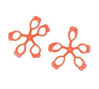 ibasenice Finger Strengthener Finger Exerciser 2pcs Set Red Plastic Hand Grip Trainer for Guitar Hand Exercises Rehabilitation Dexterity Strengthening