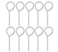 ibasenice Fire Extinguisher Pull Pins Iron Material 10pcs Replacement Safety Pins Reliable and Comprehensive Fire Safety Protection Silver Colour for Vehicles and Offices