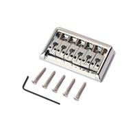 ibasenice Fixed Bridge Electric Guitar Parts Chrome Finish Easy Access Wrench Included
