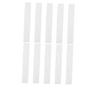 ibasenice Flat Guitar Inlay Material and Colour Fast White Shell Block 10pcs 41.5x6mm 2mm Thickness Easy to Install for Guitar and Mandolin Inlay for Luthier Work