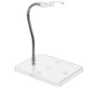 ibasenice Flexible Snake Bone Action Figure Display Stand Base for Mechanical Models to 3cm Waist, Plastic Model Holder for Rg Hg Compact Figures Collectible Display