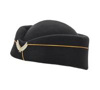 ibasenice Flight Attendant Hat Simple Chic Design Air Hostess Cap for Women Stage Performance and Costume