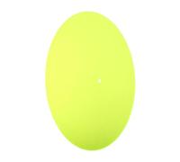 ibasenice Fluorescent Yellow Acrylic Turntable Slipmat Slip Static Record Player Mat Lightweight Durable Platter Pad for Stable Rotation and Enhanced Visibility for Home Vinyl Players