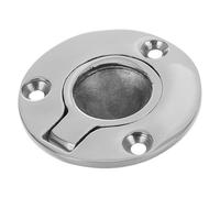 ibasenice Flush Pull Handles Stainless Steel Hatch Ring with Screws Recessed Design for Yacht Applications Reliable Deck Security for Boat Furniture