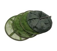 ibasenice Foldable Fishing Guard Net with Thickened Coating Mesh Fish Protective Basket for Crabs Shrimp Lobster Small Fish Easy to Open and Quick Drying Portable Storage for Fishing
