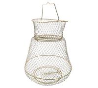 ibasenice Foldable Metal Fishing Net with Deepen Mesh Design Lightweight and Compact Fish Guard for Freshwater and Saltwater Durable Mesh Fish Guards for and Easy Storage