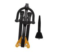ibasenice Foldable Portable Saxophone Stand with Backrest Lightweight Tripod Holder for Alto Tenor Clarinet Flute and Oboe Durable Design Black