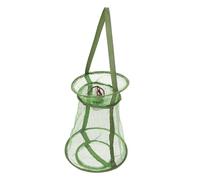ibasenice Foldable Small Fishing Net with Steel Wire Mesh Portable Crab Lobster Prawn Catching Net Compact and Easy to Carry Fishing Accessory for Lake Use Random Color