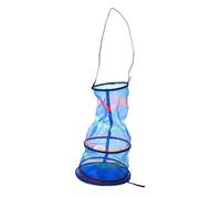 ibasenice Foldable Three-layer Mesh Fishing Net Lightweight Portable Nylon Fish Protector Outdoor Fishing Gear with Fine Ventilated Net for Small Fish