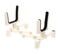 ibasenice Foldable White Violin Stand Telescopic PU Frame for Violin Storage Rack and Display Protecting The from Toppling for Home or Stage Use