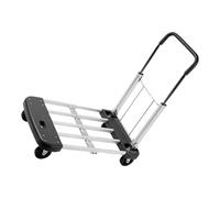 ibasenice Folding Trolley Cart Lightweight Portable Cart Folding Trolleys Sturdy A3 Steel Tube Strong Bearing Capacity for Shopping and Different Places