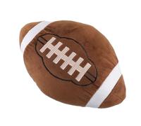 ibasenice Football Plush Pillow for Couch 3D Sports Ball Shaped Cushion Removable Cover Soft Rugby Throw Pillow for Fans Easy to Wash